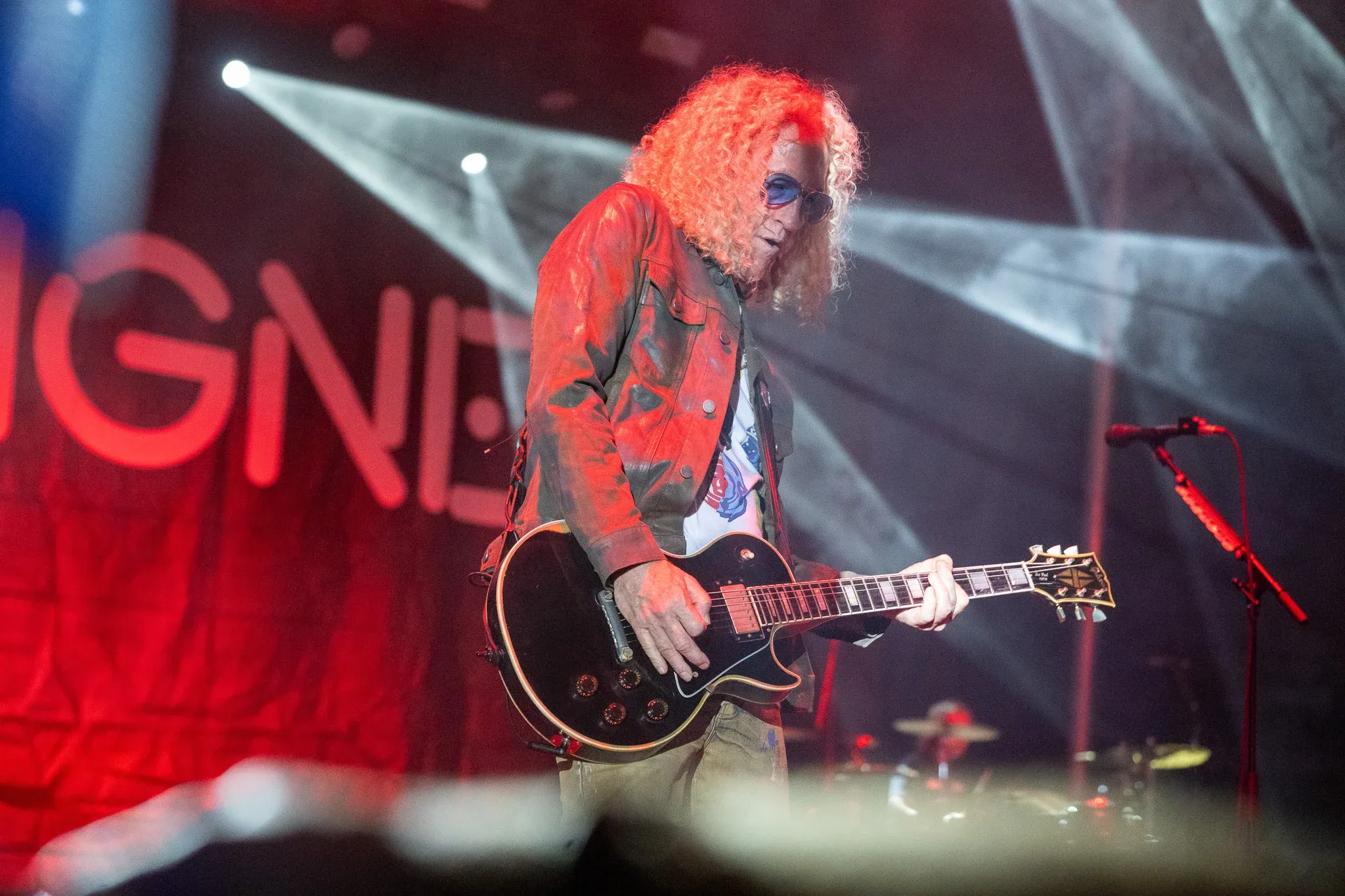 Foreigner guitarist Bruce Watson performs during the concert at the Walla Walla County Fairgrounds.